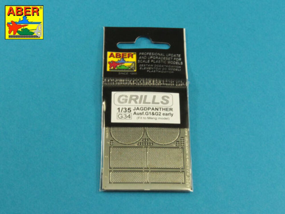 Grilles for Jagdpanther Ausf.G1 early (Meng)