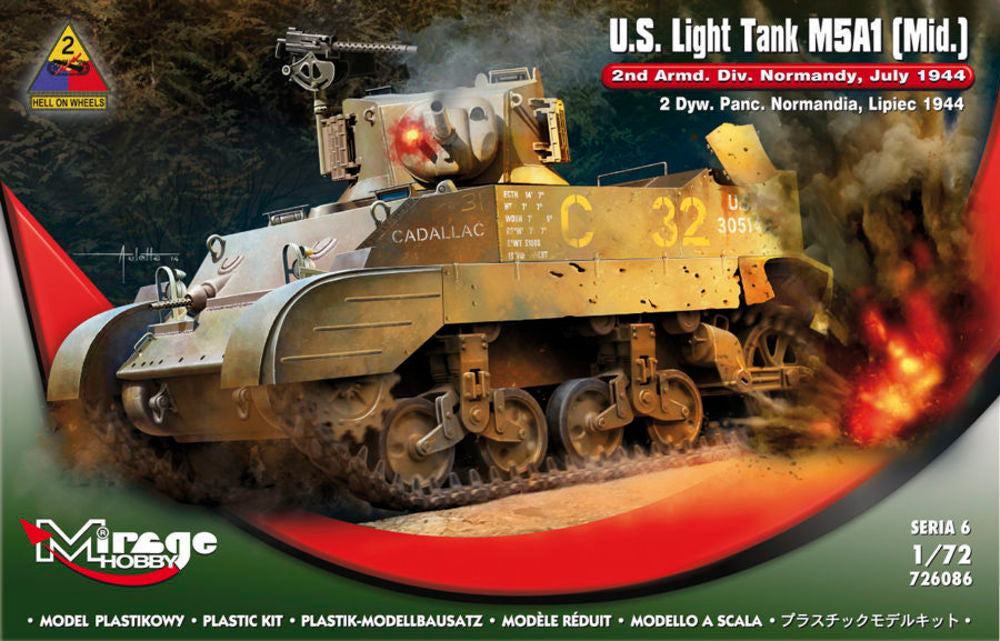 U.S.Light Tank M5A1 (Mid) 2nd Armd.Div.N