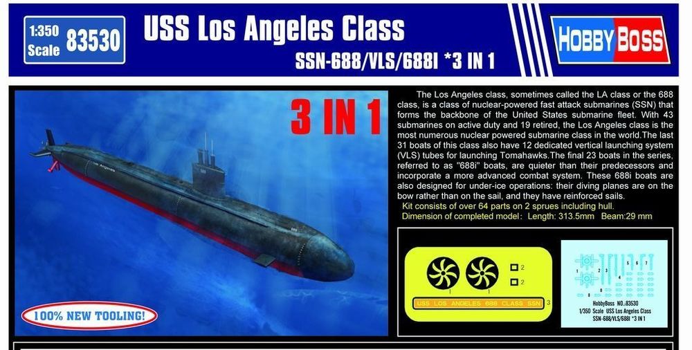 USS Los Angeles Class SSN-688/VLS/688I