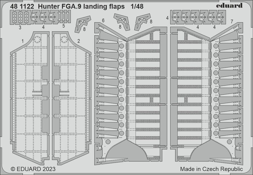 Hunter FGA.9 landing flaps  1/48 AIRFIX