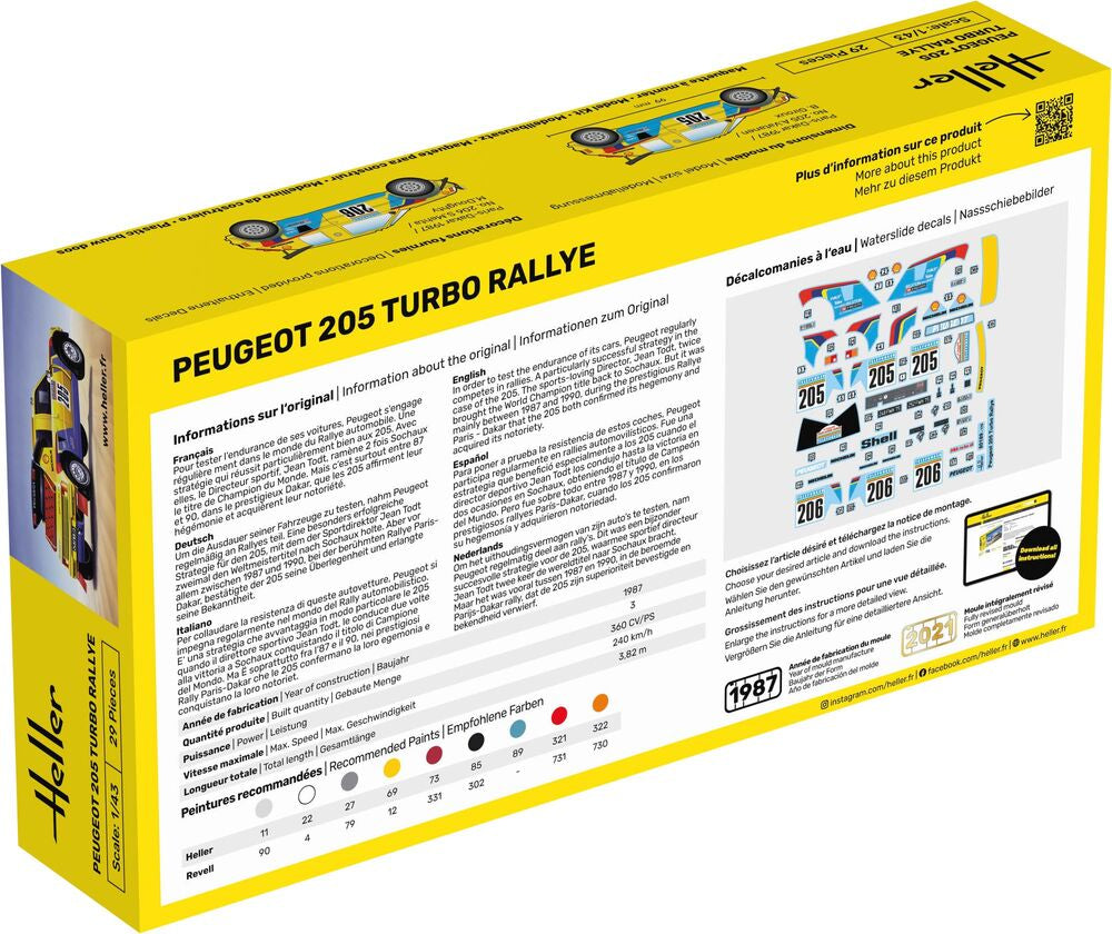 STARTER KIT Peugeot 205 Turbo Rallye