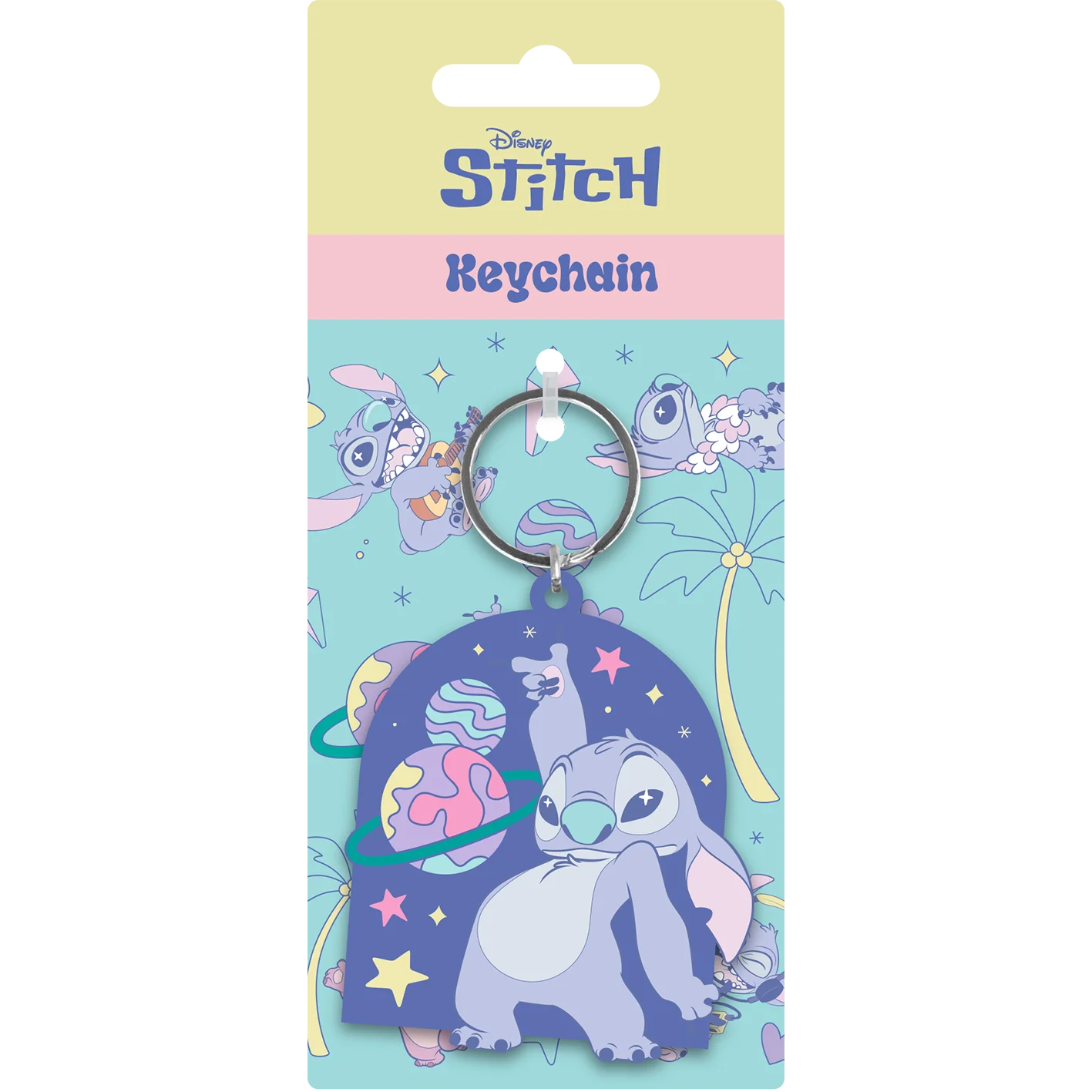 STITCH - Space Rocks - PVC Keychain