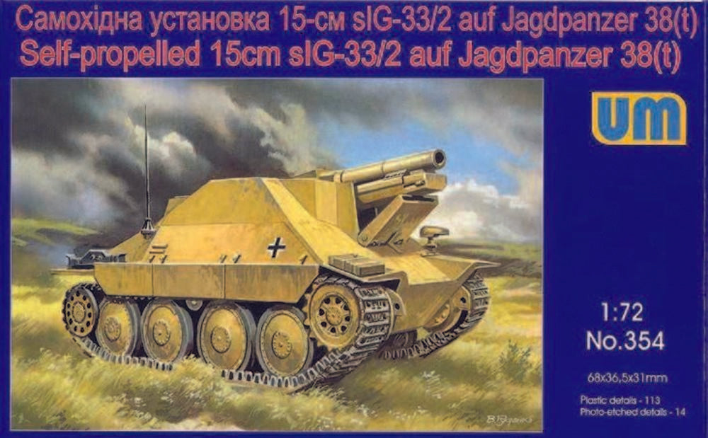 Self-propelled 15cm sIG-33/2 auf Jagdpanzer 38(t)