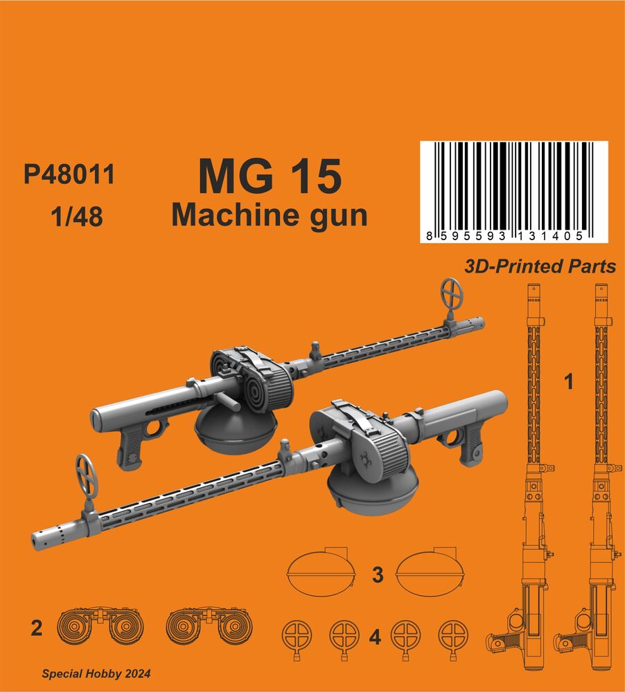 MG 15 Machine gun  (2 pcs.)