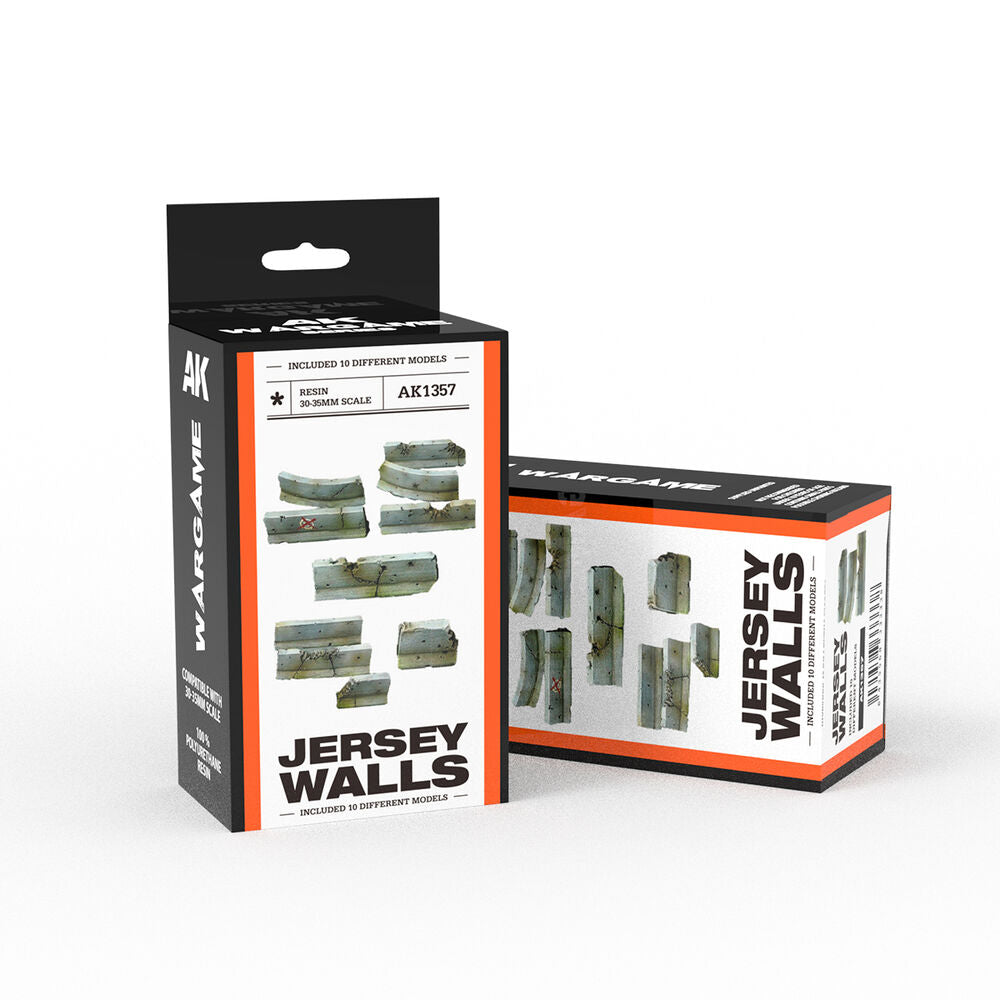 JERSEY WALLS SET WARGAME (RESIN 30-35MM)