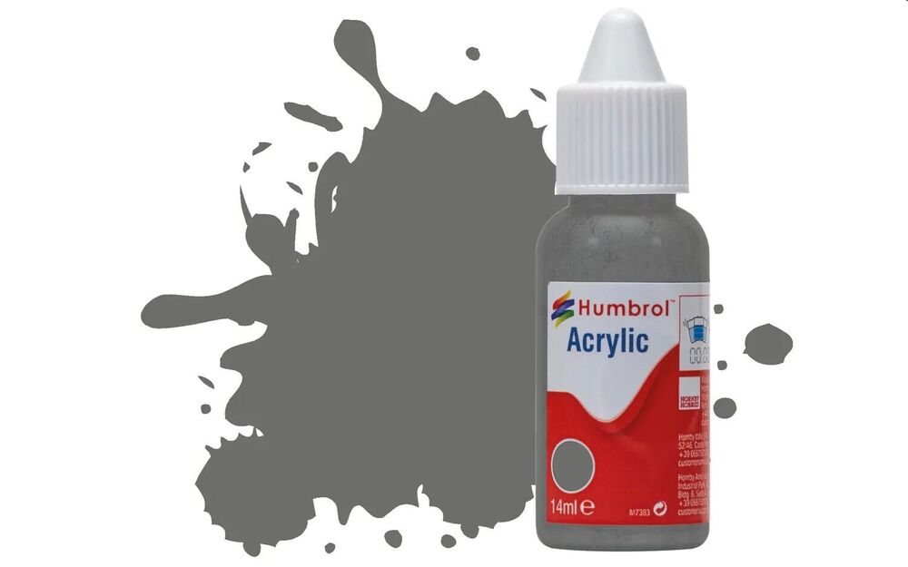 HUMBROL ACRYLIC DROPPER BOTTLE 14ML No.246 RLM 75 Grauviolett Matt