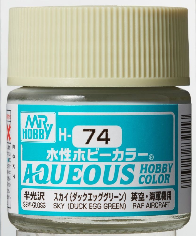 Mr Hobby -Gunze Aqueous Hobby Colors (10 ml) Sky (Duck Egg Green)