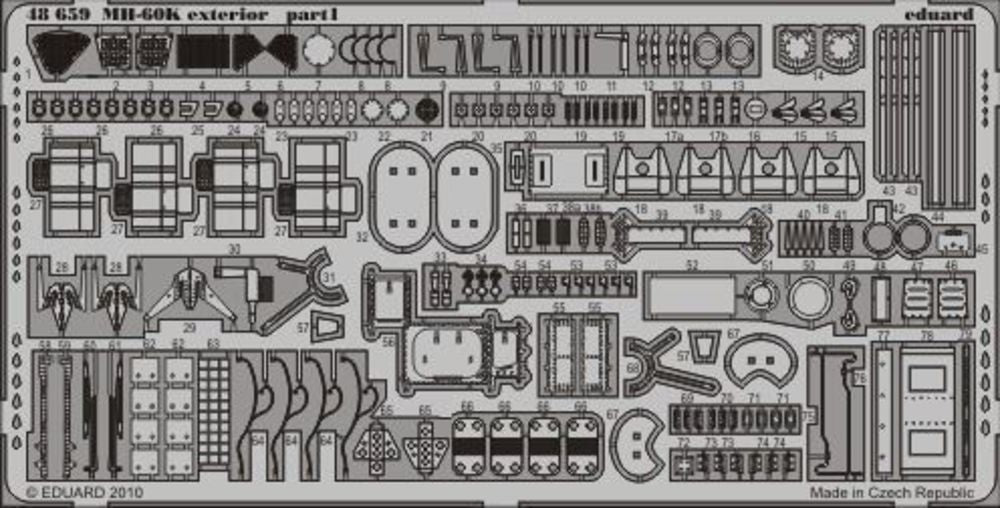 MH-60K exterior for Italeri