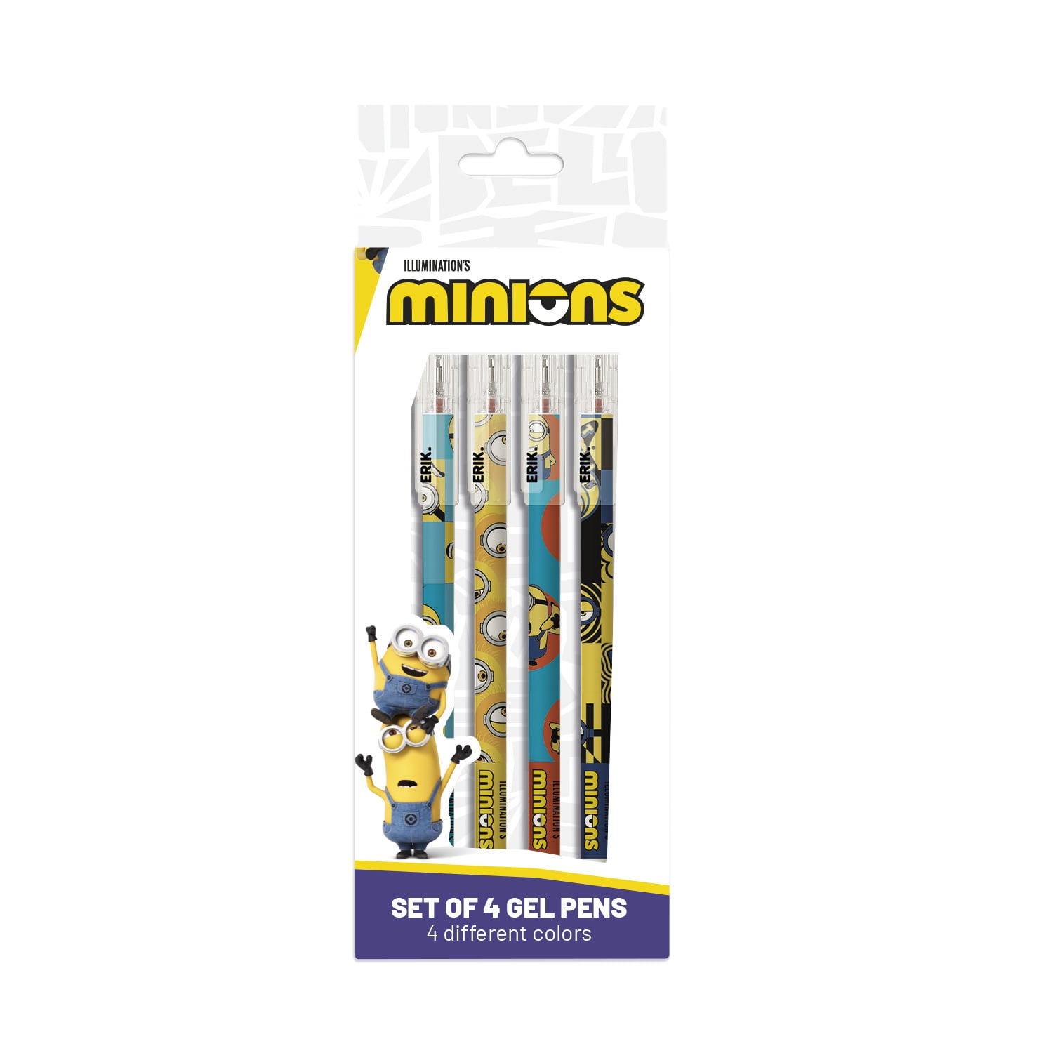 MINIONS - Set of 4 Eraseable Pens