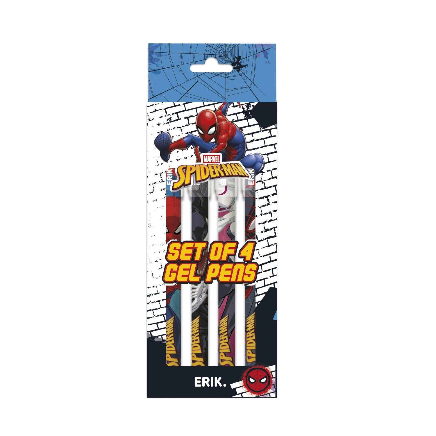 SPIDER-MAN - Set of 4 Eraseable Pens