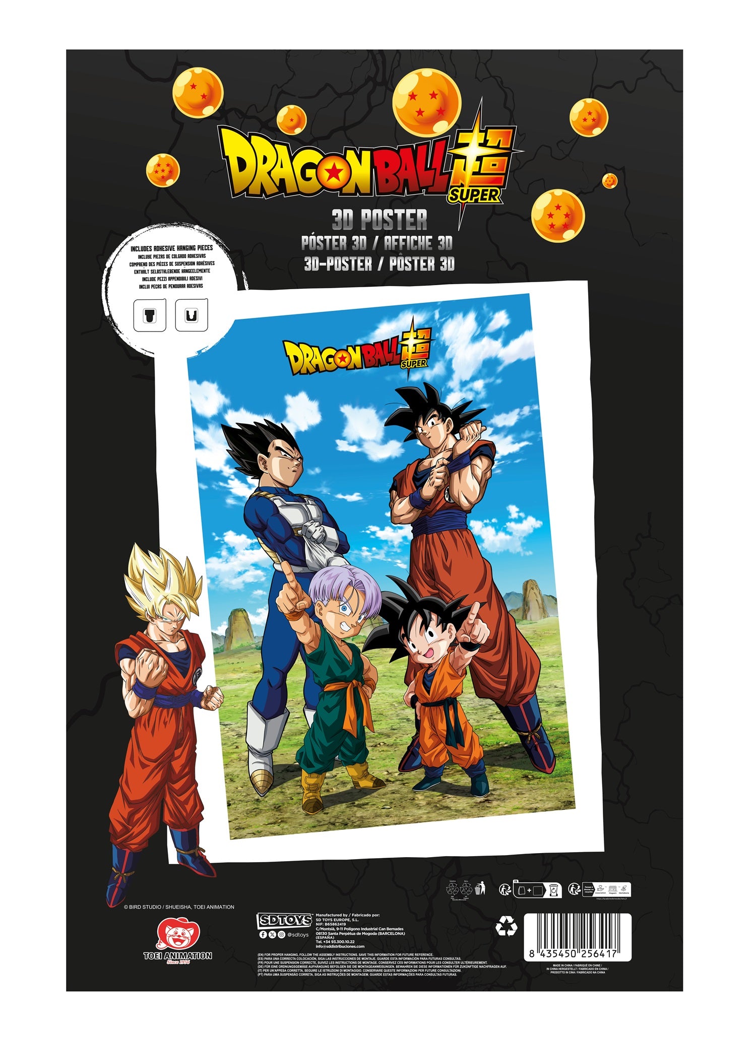 DRAGON BALL SUPER - Family - Poster 3D - 58x38cm