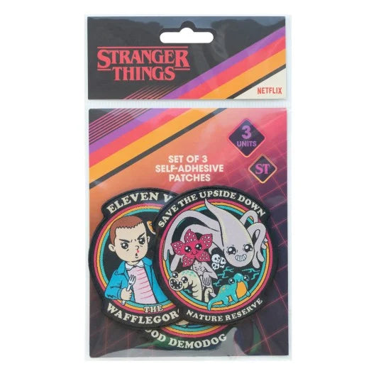 STRANGER THINGS - Characters - Set of 3 Iron-on Patch