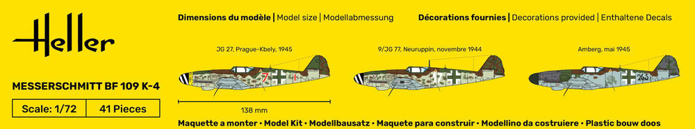 STARTER KIT Messerschmitt Bf 109 K-4