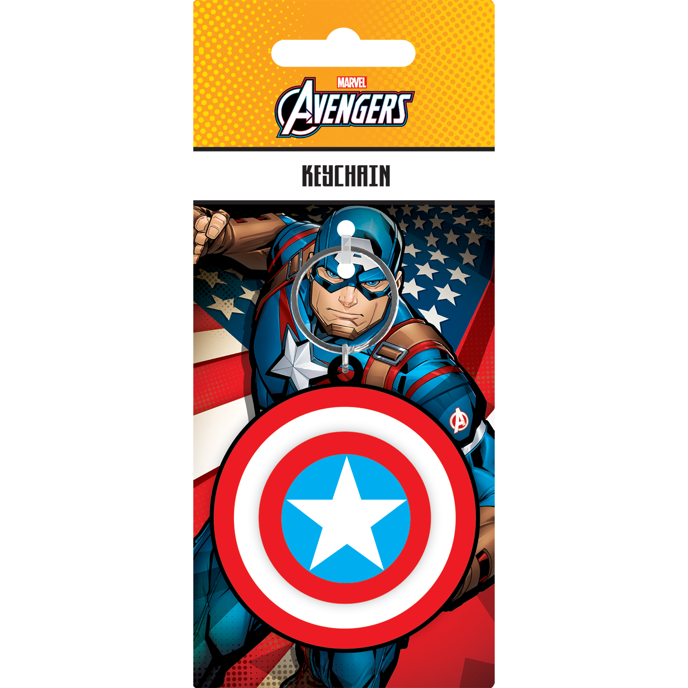 CAPTAIN AMERCA - Shield - 'Spinner' 3D Keychain