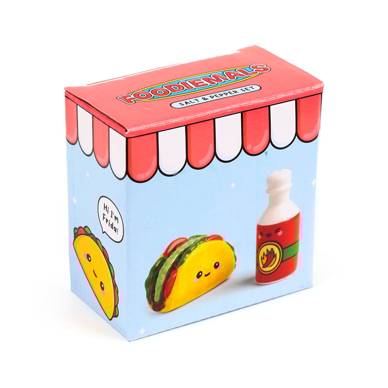KAWAII - Taco & Sauce - Salt and Pepper Shakers Set