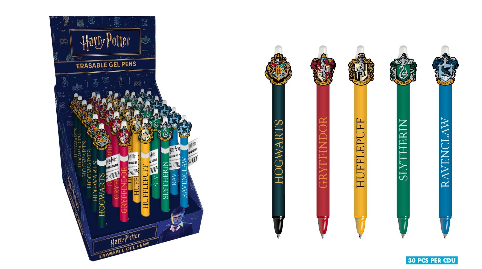 HARRY POTTER - Head Topper Erasable Gel Pen (Display of 30 pcs)