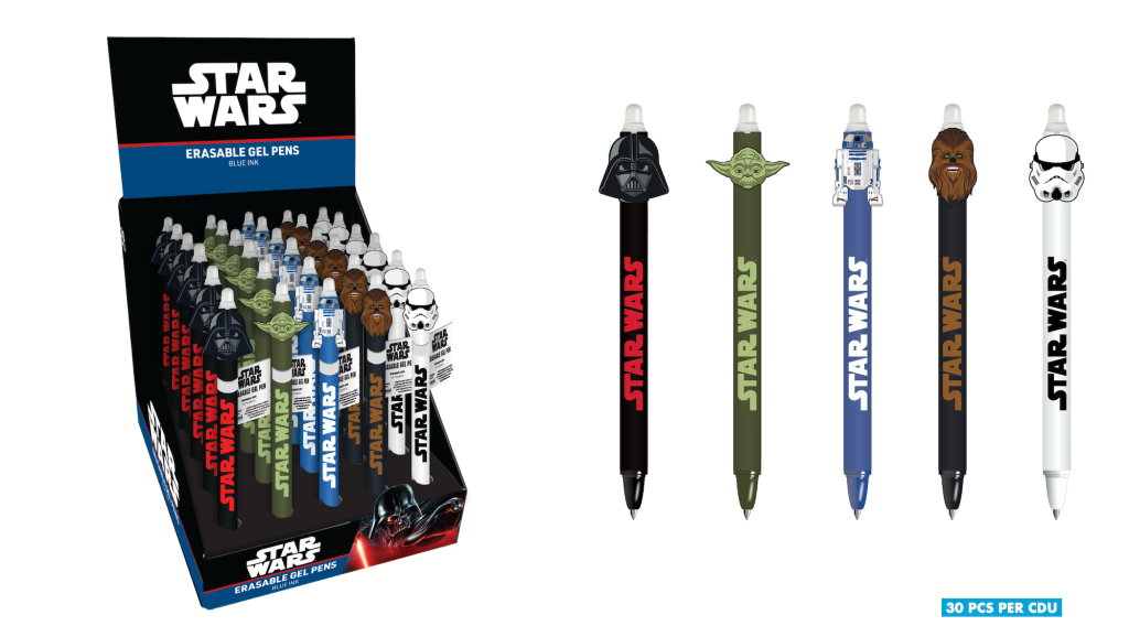 STAR WARS - Head Topper Erasable Gel Pen (Display of 30 pcs)
