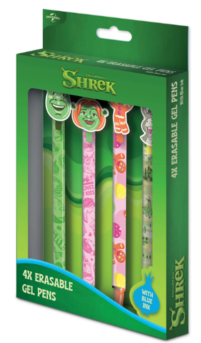 SHREK - 4 Head Topper Erasable Gel Pens