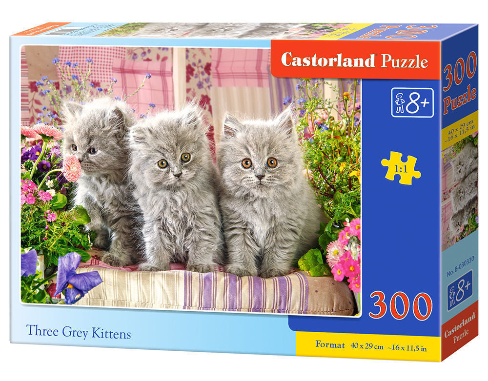 Three Grey Kittens, Puzzle 300 Teile