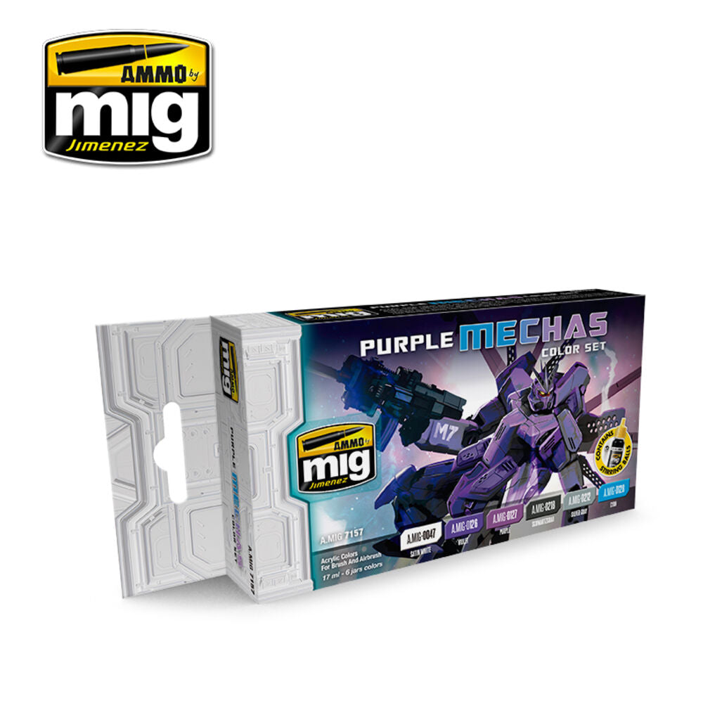 Purple Mechas Color Set