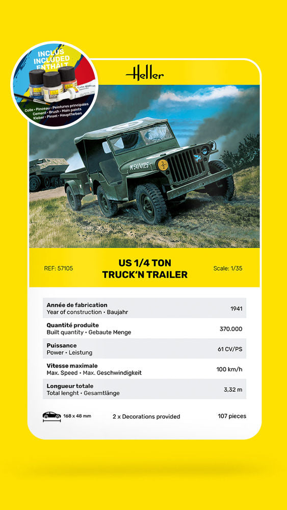 STARTER KIT US 1/4 Ton Truck 'n Trailer