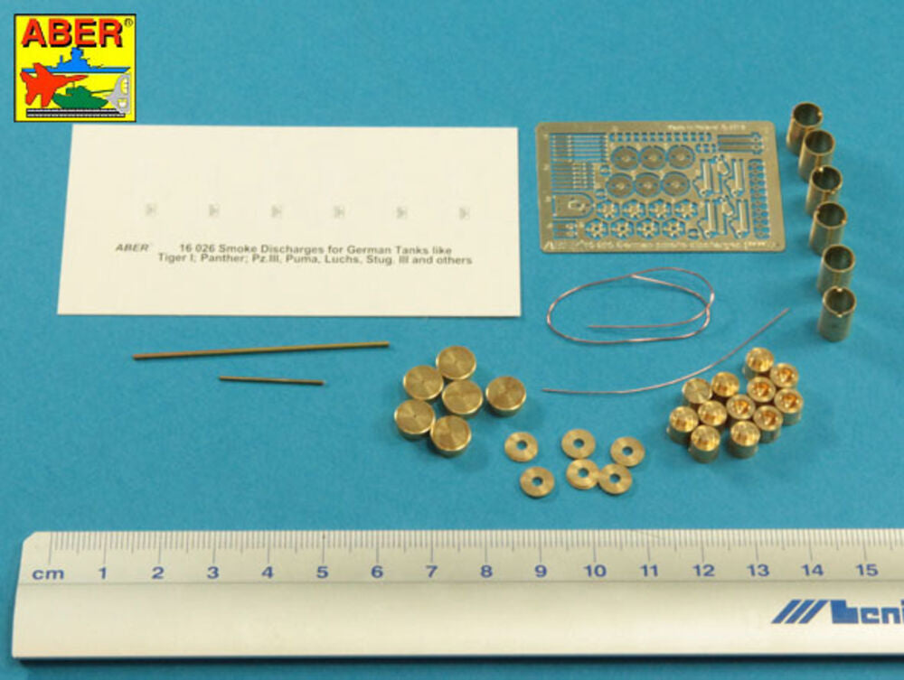 Smoke Discharges for German Tanks like, Tiger I, Panther D, Puma, Luchs, Stug IIIG