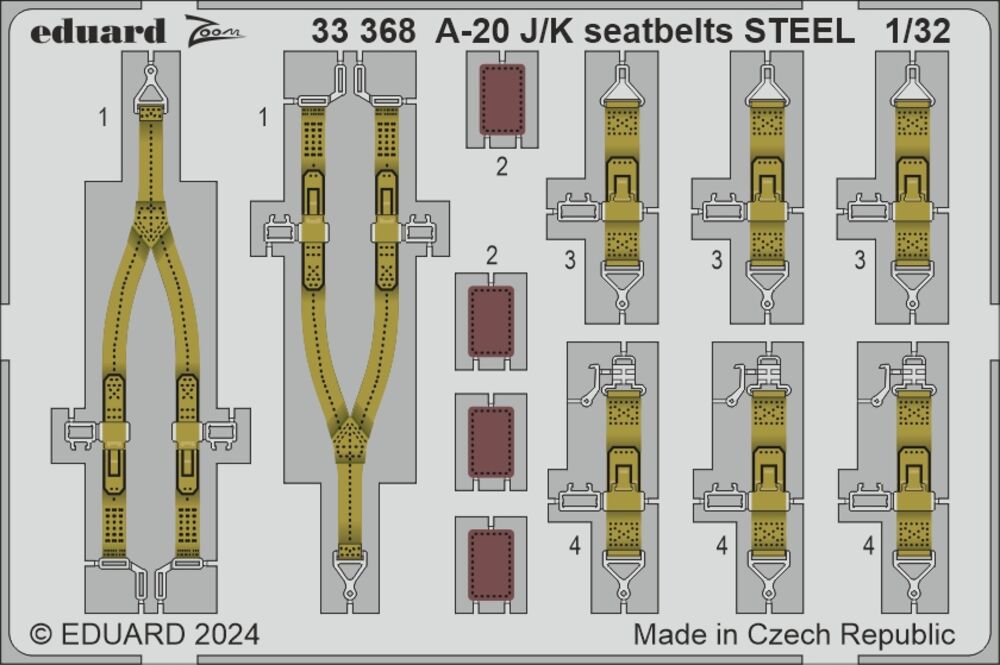 A-20J/K seatbelts STEEL  HKM