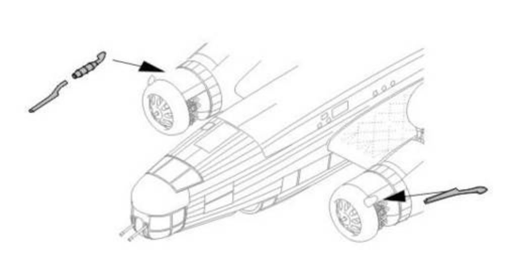 Hawker Typhoon Mk. I exhaust stacks f��r Hasegawa Bausatz