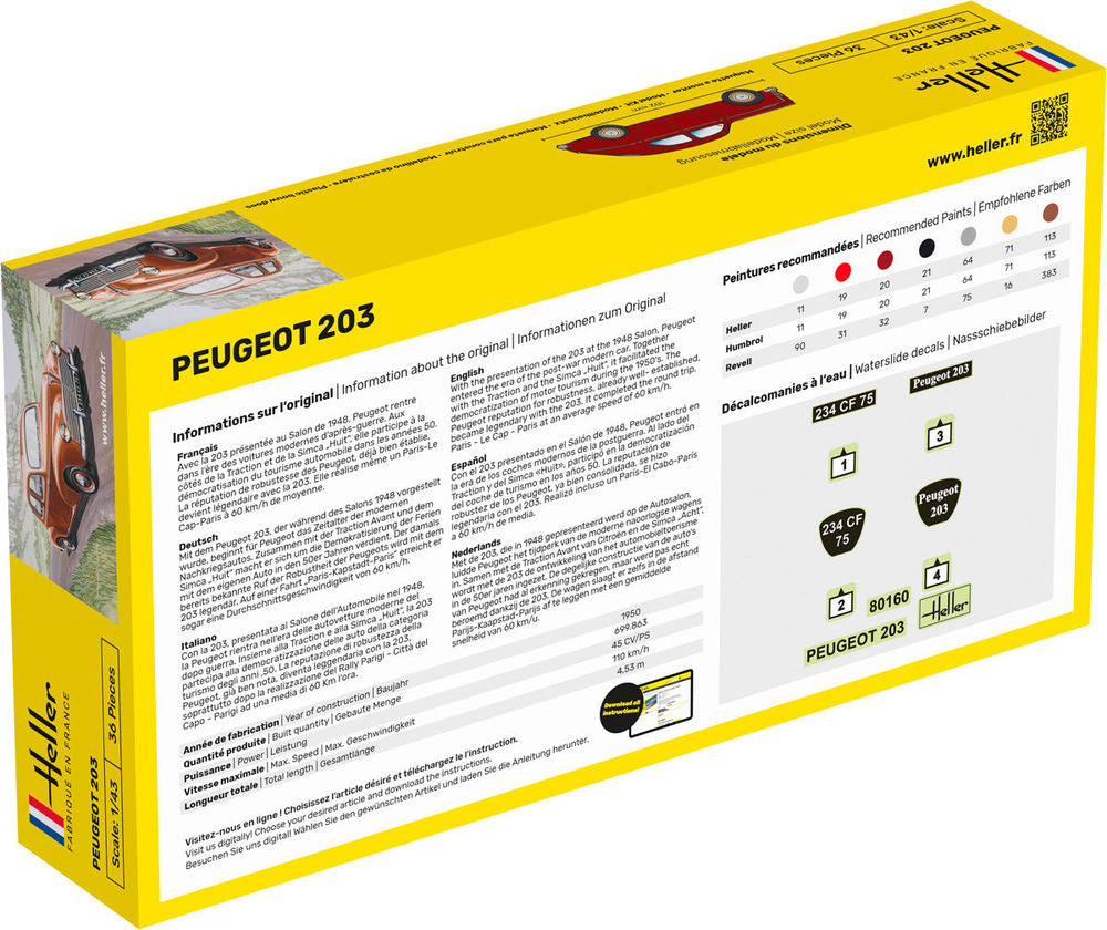 STARTER KIT Peugeot 203