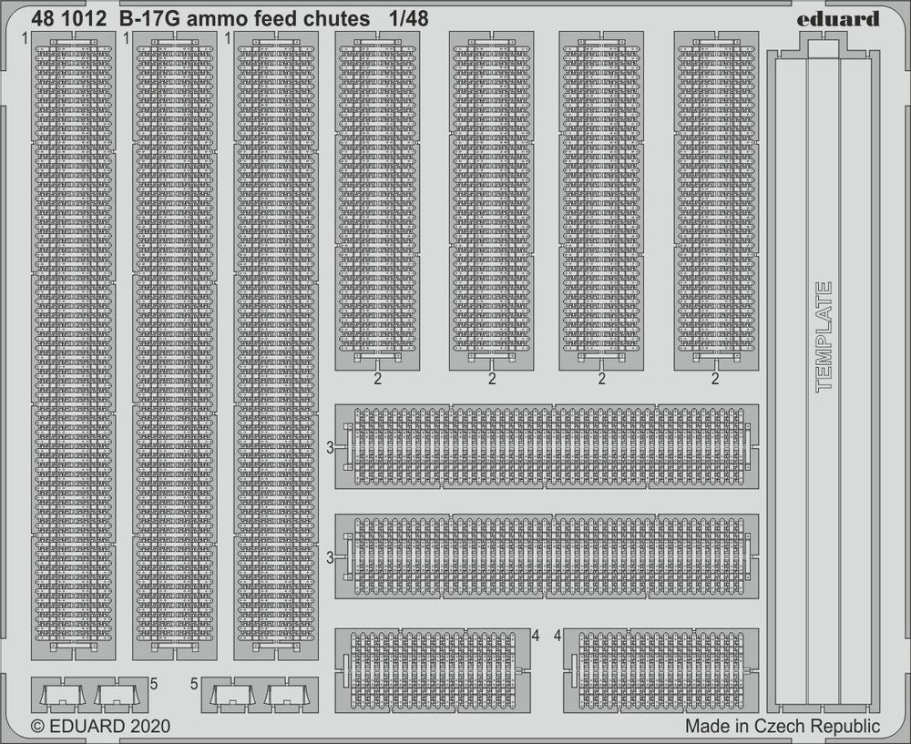 B-17G ammo feed chutes for HKM