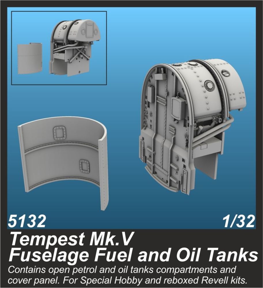 Tempest Mk.V Fuselage Fuel and Oil Tanks