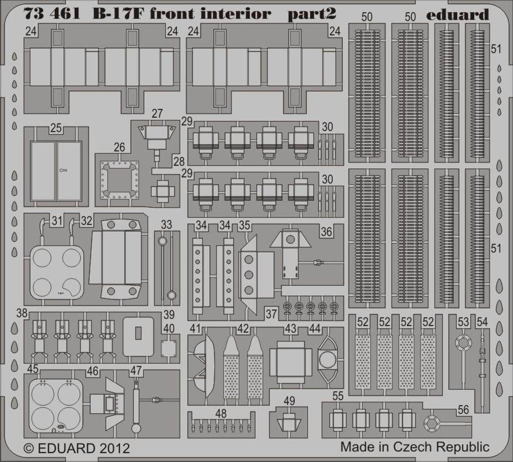 B-17F front interior for Revell