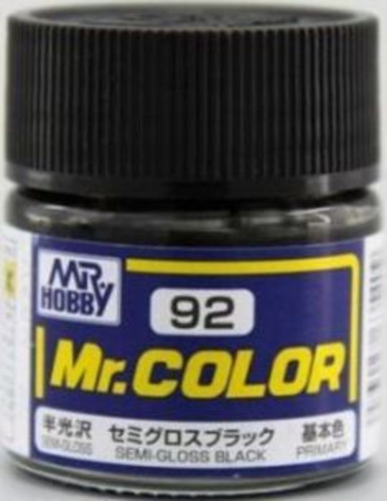 Mr Hobby -Gunze Mr. Color (10 ml) Semi Gloss Black