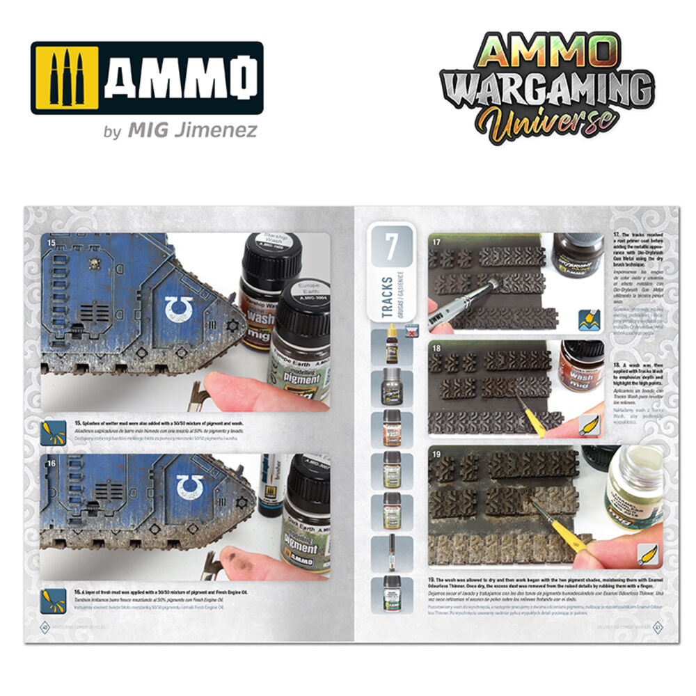 AMMO WARGAMING UNIVERSE Book 06 - Weathering Combat Vehicles (English, Castellano, Polski)