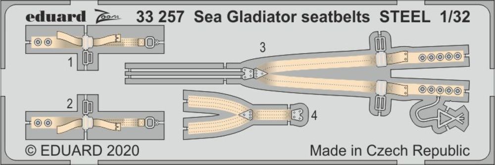 Sea Gladiator seatbelts STEEL for ICM