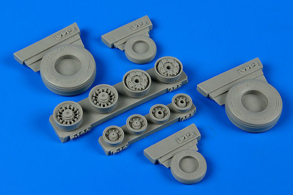 F-14A Tomcat weighted wheels for Academy