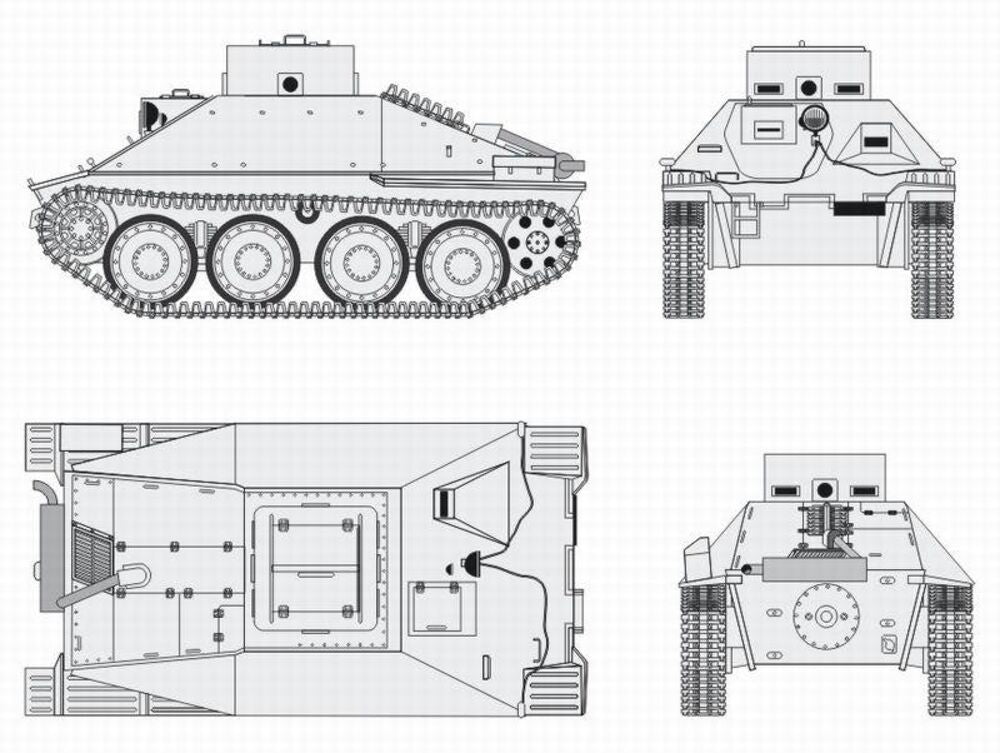 Jagdpanzer 38 Hetzer School version Conv