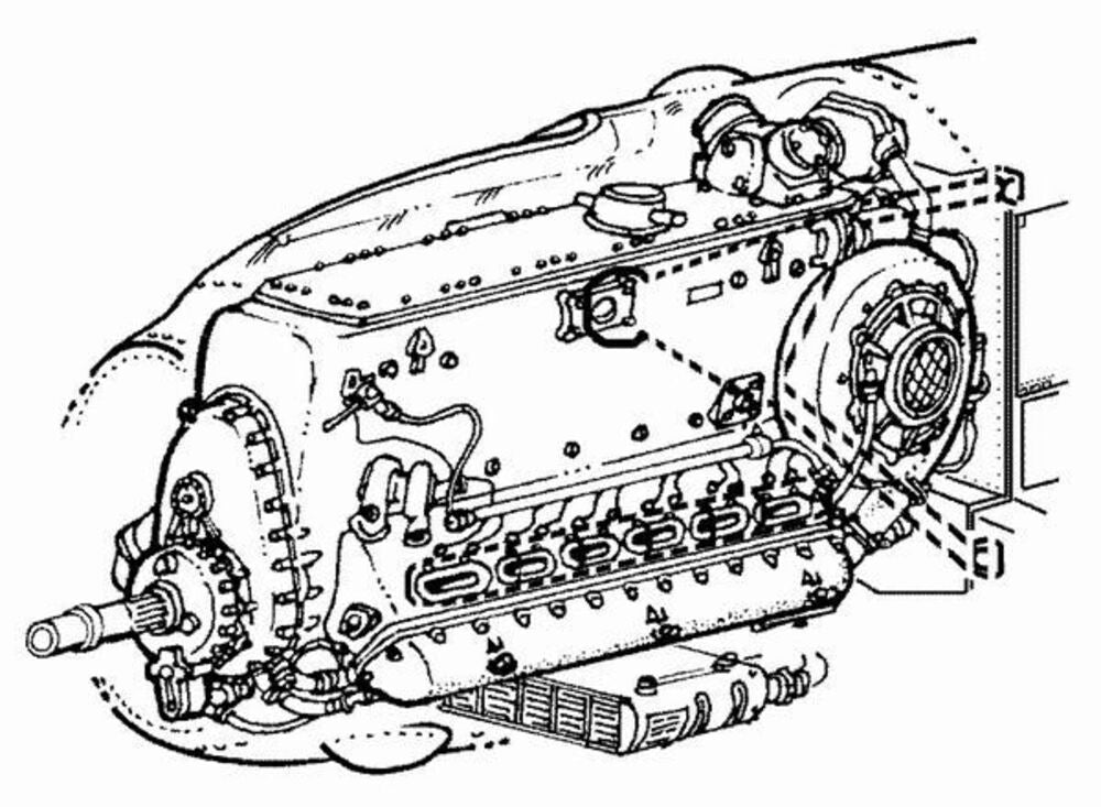 Bf-109E Motoren set