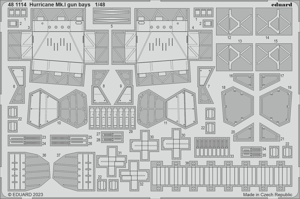 Hurricane Mk.I gun bays 1/48 HOBBY BOSS