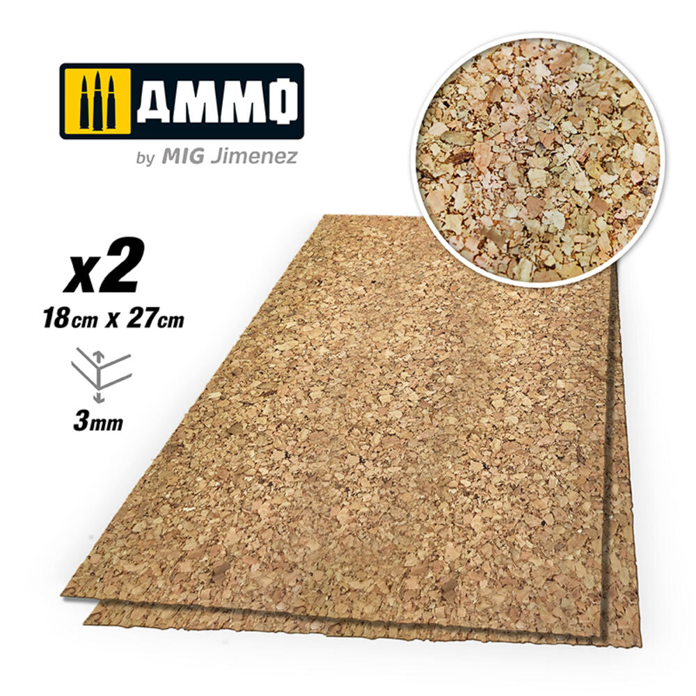 CREATE CORK Thick Grain (3mm) - 2 pcs.