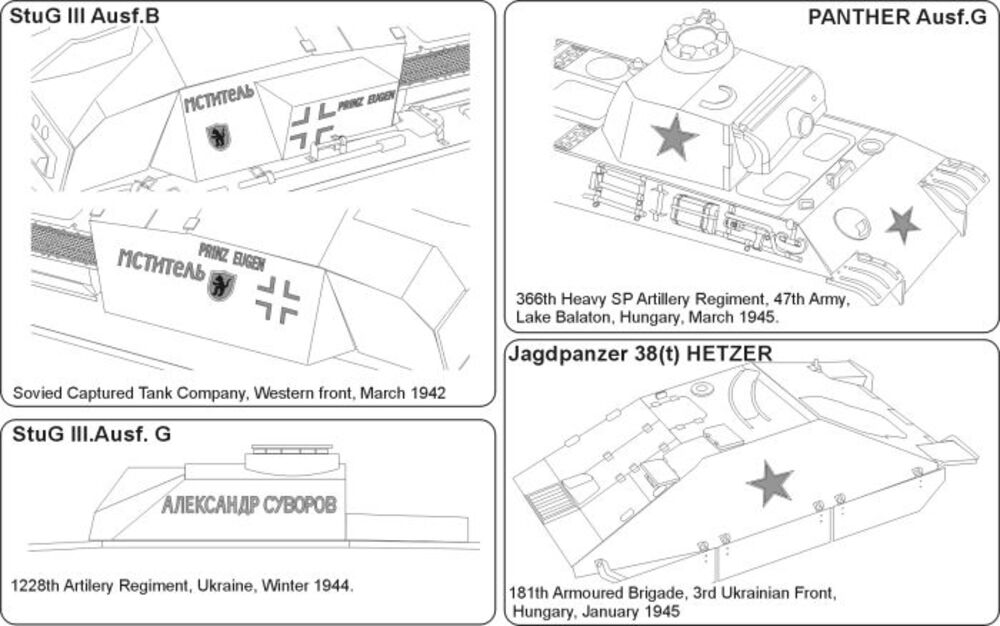 German tanks in soviet hands DECAL