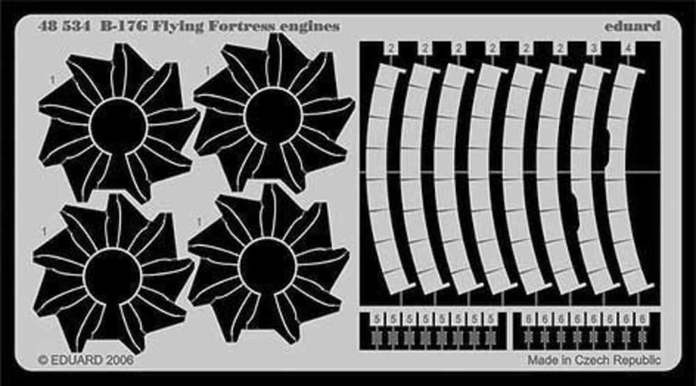 B-17G Flying Fortress engines f��r Revell/Monogram Bausatz