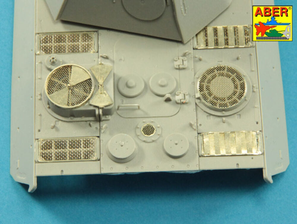 Grilles for Panther, Ausf.G & Jagdpnther, Ausf.G2-late models (Takom)