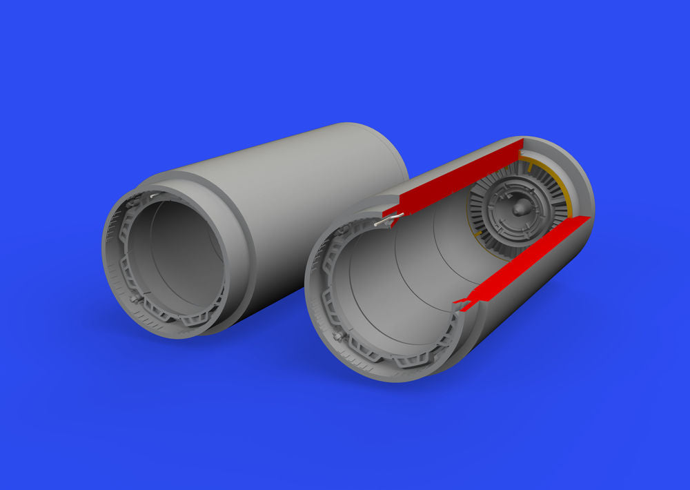 MiG-19 exhaust nozzles for Eduard/Trumpeter