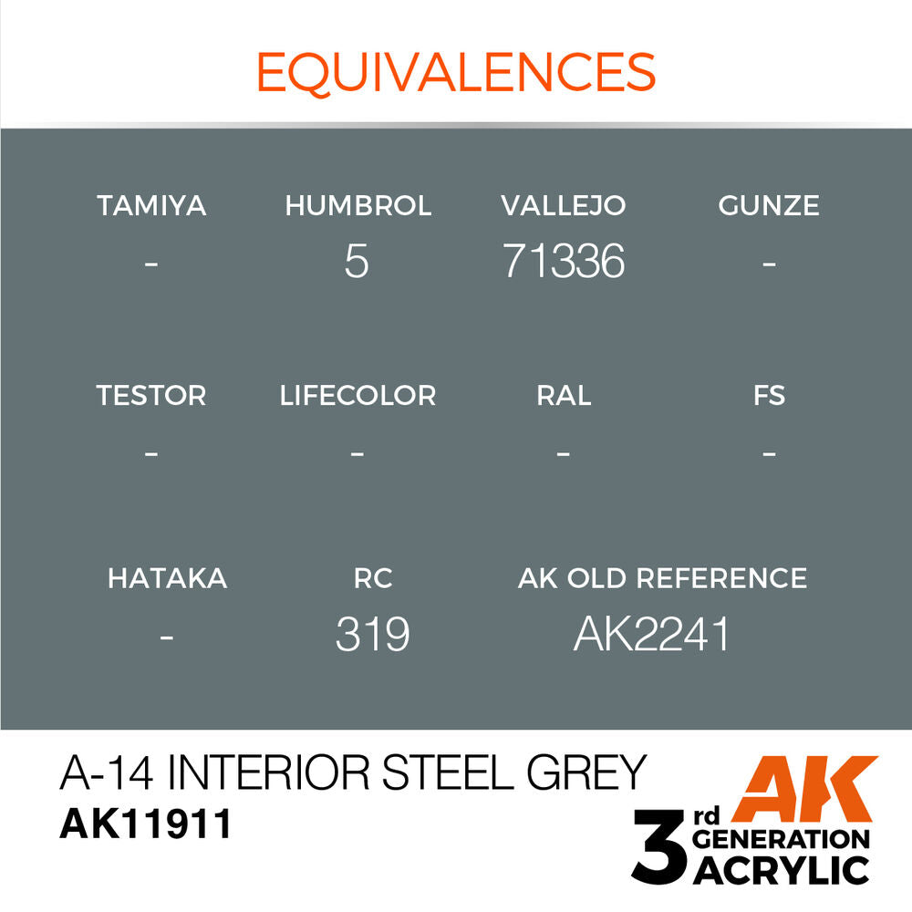 A-14 Interior Steel Grey