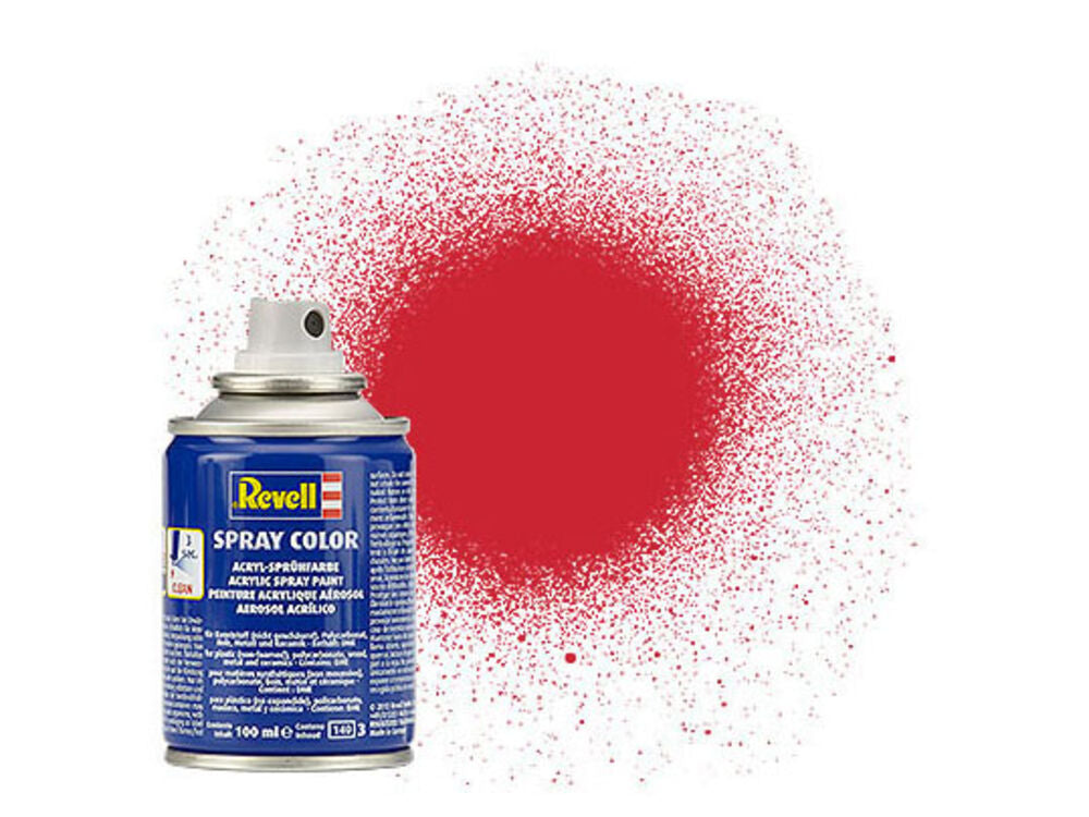 Spray feuerrot, seidenmatt