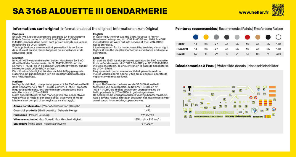 STARTER KIT SA 316 Alouette III Gendarmerie