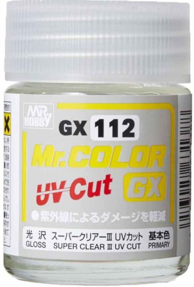 Mr Hobby -Gunze Mr. Color GX Super Clear III UV Cut Gloss (18ml)