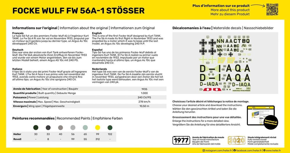 STARTER KIT Focke Wulf FW 56A-1 St��sser