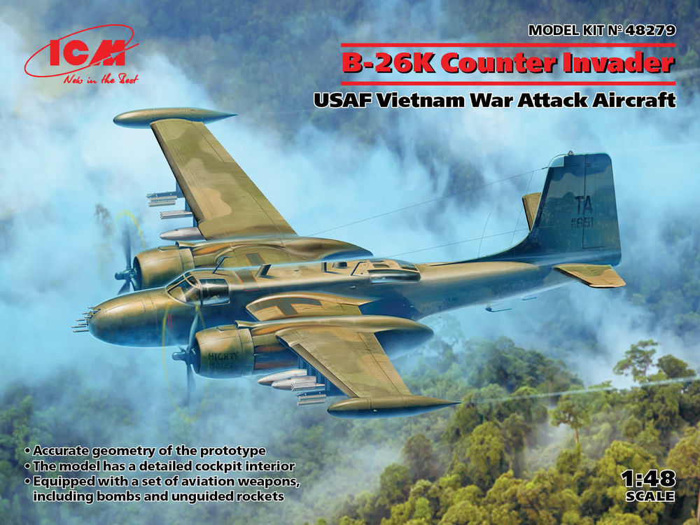 B-26K Counter Invader, USAF Vietnam War Attack Aircraft